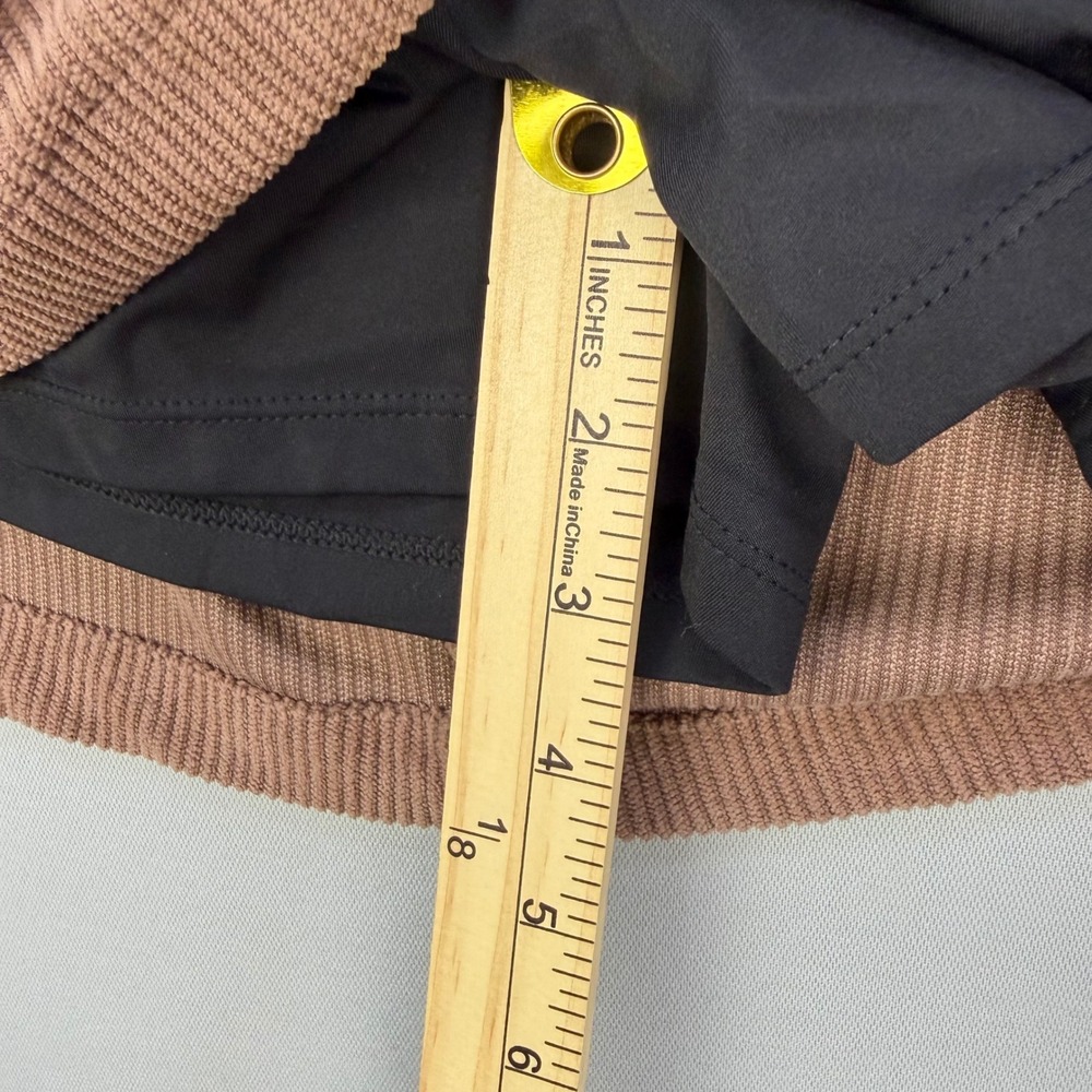 Halara High Waisted 2 in 1 A-Line Corduroy Mini Skort Ribbed Active Office XL - Picture 8 of 15